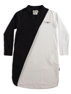 nununu Black & White Diagonal Tunic